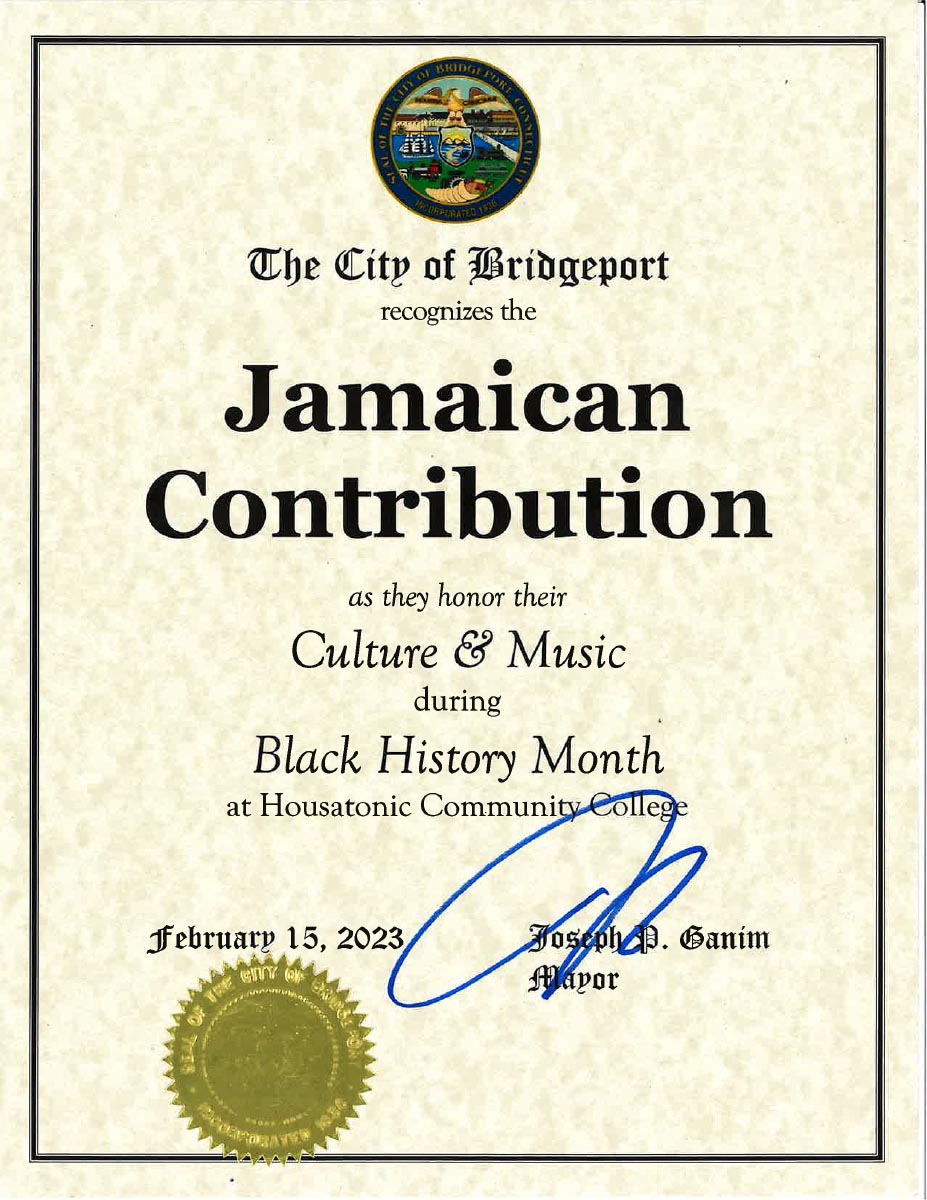 Certificate-recognizing-jamaican-culture-and-music