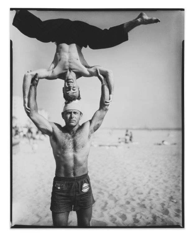 Headstand, Muscle Beach by Larry Silver