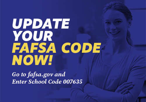 Update Your FAFSA Code Now to 007635