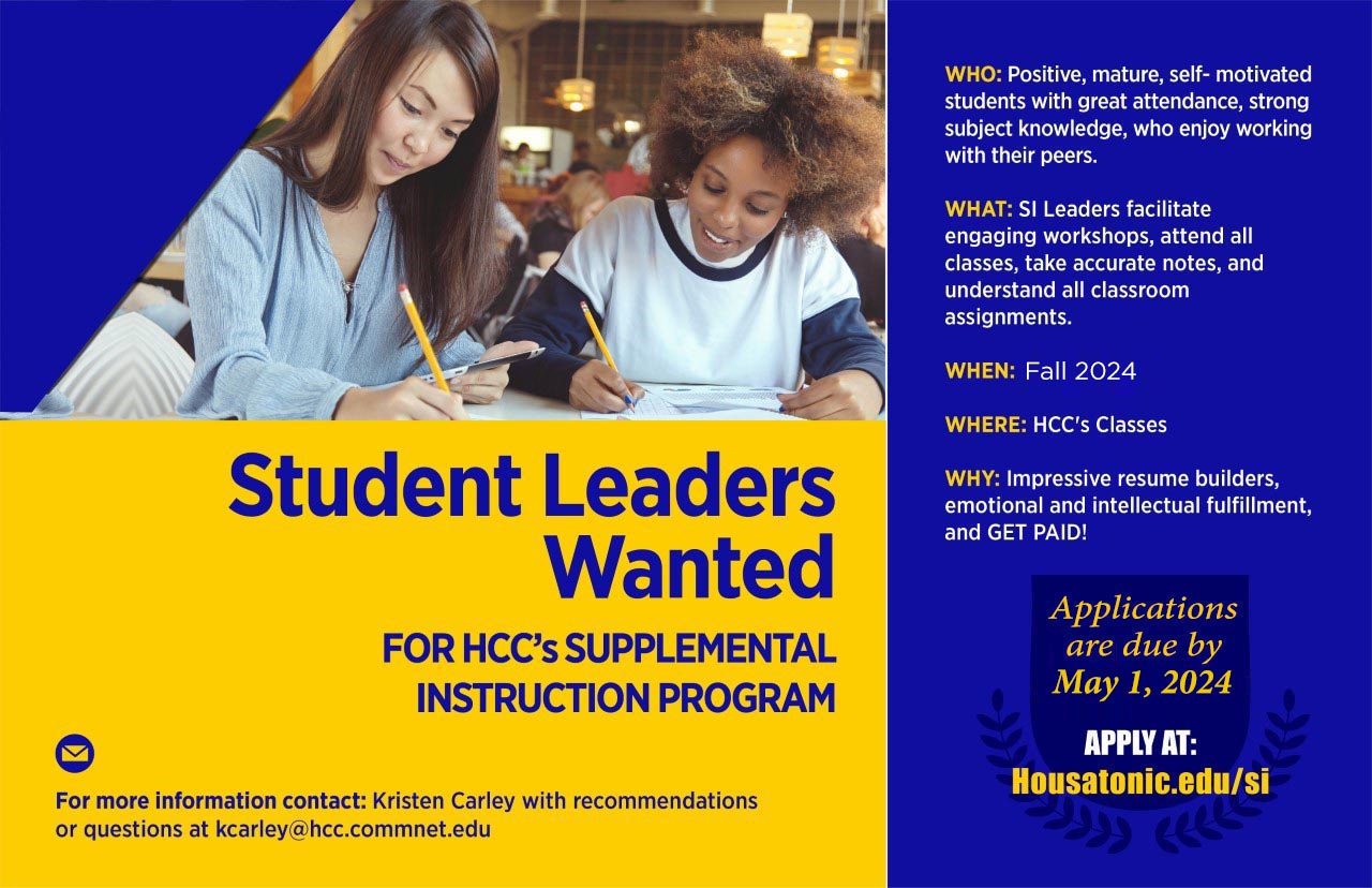 Supplemental Instruction - Student Leaders Wanted