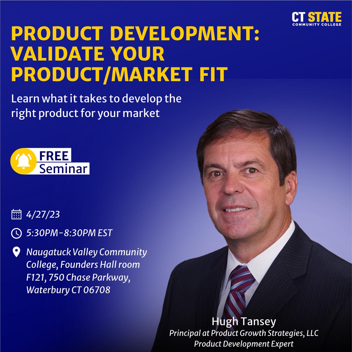 Product Development: Validate your product/market fit (4/27)